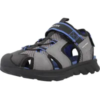 GEOX Herren J AIRADYUM BO Sandal, Grey/ROYAL, 37 EU