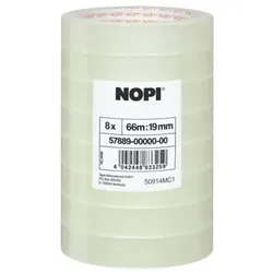 Klebefilm 8RL 19mm 66m transparent