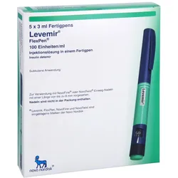 LEVEMIR FlexPen 100 Einheiten/ml Inj.-L.Fertigpen 5X3 ml