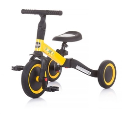 Chipolino Dreirad Smarty 2 in 1 Laufrad Gummireifen umbaubar Pedale verstellbar gelb