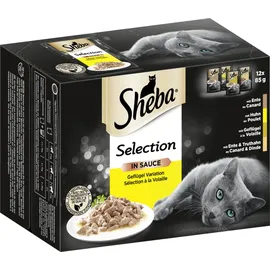 Sheba Selection in Sauce Geflügel Nassfutter 12 x 85 g