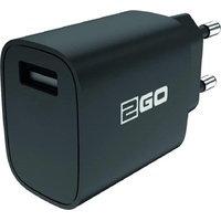 2GO Universal Ladegerät-Stecker mit 1xUSB 240V USB Ladegerät, Schwarz