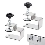 C Klemme, Multifunktion Dreifach C-Zwingen und Spanner, Edelstahl Schraubklemmen Schrankwerkzeug für Schrank & Schubladenfront Installation, Holzarbeiten Heimwerken Werkzeug, 2 Stück