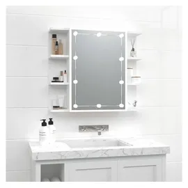 vidaXL Spiegelschrank mit LED Weiß 70x16,5x60 cm