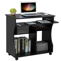 Schreibtisch Computertisch Arbeitstisch Bürotisch PC Tisch Laptoptisch rollbar