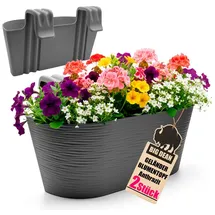 BigDean Blumenkasten 50 x 30 x 24 cm Anthrazit