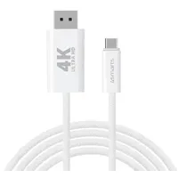 4Smarts USB-C auf Display Port Kabel 2m, weiß