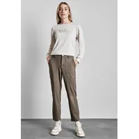 STREET ONE Cargohose Jersey Slim Fit Braun 42 28