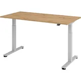 bümö Büroschreibtisch Asteiche braun