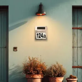 Maclean Brackets Maclean MCE172 Solar-LED-Hausnummernlampe