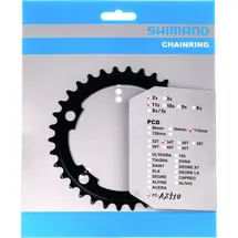 Shimano Kettenblatt FC-RS510 Schwarz 46 Zähne