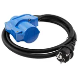 McPower CEE-Adapter auf Schutzkontakt-Stecker McPower, 1,5m H07RNG 3G2,5, 230V, IP44