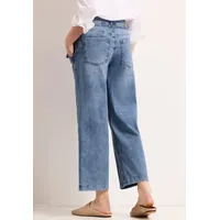 STREET ONE mid Waist Wide Leg Jeans mit Streifen mid Blue striped wash, 32