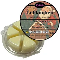 WonderWax Duftwachs WonderWax® Duftwachs Weihnachten 6 Ecken, (Lebkuchen), Duftrichtung: Lebkuchen