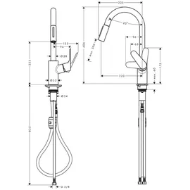 Hansgrohe Focus M41 240 2jet chrom 31815000