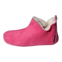 Hollert Lammfell Hausschuhe - Bali Fellschuhe Lederschuhe Bettschuhe Schuhgröße EUR 42, Farbe Pink - 42 EU