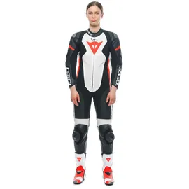 Dainese Grobnik 1-tlg. schwarz/weiß/neon-rot 42