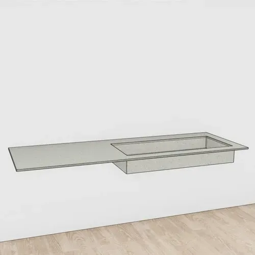 Voglauer Waschtisch Valpin Unterbaubecken rechts