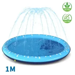 nobleza  - Hundepool mit Sprinkler für Hunde blau 1 m, 5 cm