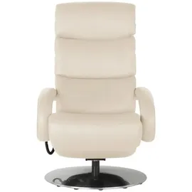 Hukla Relaxsessel Florian Leder 73 x 109 x 91 cm Creme elektrisch