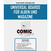 x-comics Comic Concept Comic Boards Magazine Size (100 St.) - Weiß