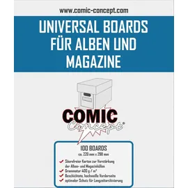 x-comics Comic Concept Comic Boards Magazine Size (100 St.) - Weiß