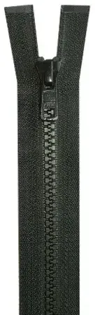 YKK Reißverschluss teilbar mit Kunststoffzahnkette - 75 cm - schwarz