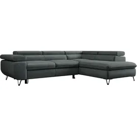 MKS Meble Ecksofa Grau 2-Sitzer
