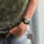 Q&Q Herrenuhr mit Silikonarmband, 10 bar - Schwarz/Schwarz