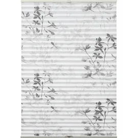 GARDINIA Plissee Bella 70 x 130 cm Blätter/weiß