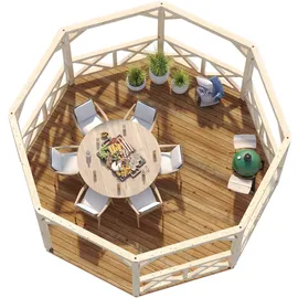 Palmako Betty 5,51 x 5,51 m Weiß