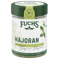 Fuchs Gewürze - Majoran gerebelt - zum Würzen von Kartoffelgerichten, Fleischgerichten oder Eintöpfen - natürliche Zutaten - 10 g in wiederverwendbarer, recyclebarer Dose