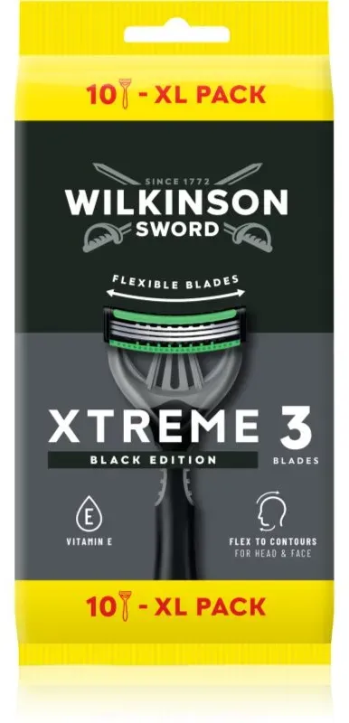 Wilkinson Sword Xtreme 3 Black Edition Einweg-Rasierer für Herren 10 St.