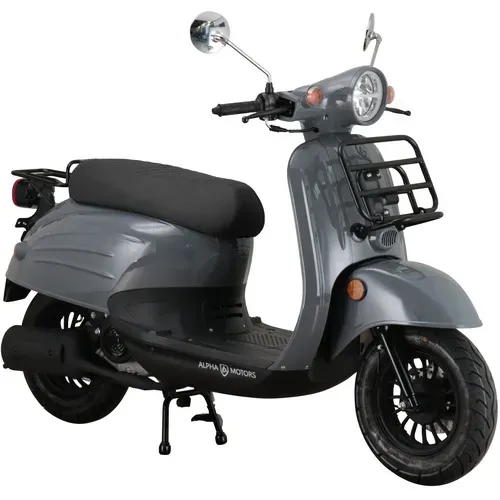 ALPHA MOTORS Mofa »Adria«, 50 cm3, Verbrauch: ca. 3,0 l/100 km - grau