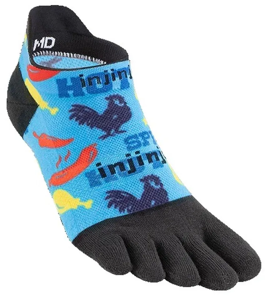 Injinji Unisex Run Lightweight No-Show Spectrum bunt