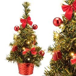Künstlicher Weihnachtsbaum Rot 36cm Timer