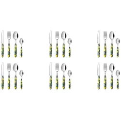 Excelsa Set mit Besteckset 24 stück Boboli Stahl Bunt