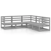 vidaXL Modell 17 Loungeset grau Kiefer massivholz