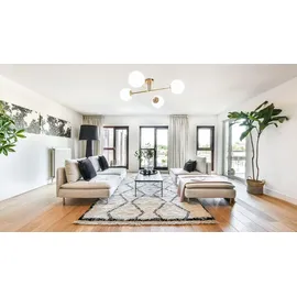 TOOLIGHT Deckenlampe App1248-4Cp Gold Metall Glas E27 4-Punkt-Licht - Gold