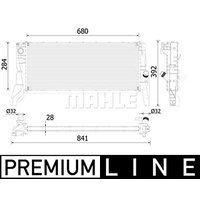 Mahle CR 2313 000P Kühlmittelkühler PREMIUM LINE