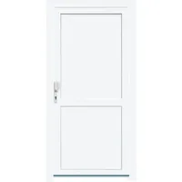Kunststoff-Nebeneingangstür 98 cm x 198 cm K507 Weiß Anschlag Links