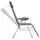 vidaXL Liegestuhl Klappbar Grau