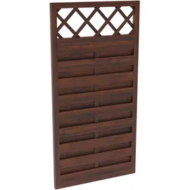 Andrewex Sichtschutzzaun Element Country 180 x 90 cm braun