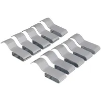 LAS Kabelklemmen verzinkt 12x43mm - Silber