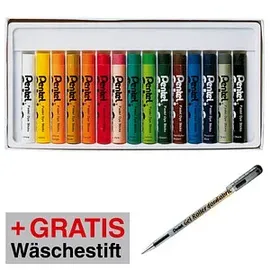 Pentel Stoffmalkreide 15 St. farbsortiert
