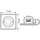 ESYLUX Bewegungsmelder UP MD-FLAT360i/8 SQ WH