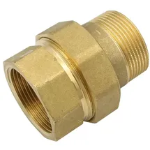GENERAL FITTINGS Stabilo-Sanitaer Messing Fitting Verschraubung 1 1/2' Zoll Ig/ag Rohrverschraubung Gewindefitting