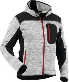 Blakläder Strickjacke, grau / schwarz, Unisex-Größe: 2XL
