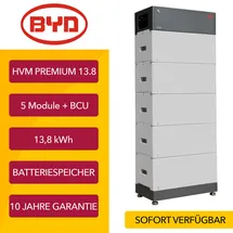 BYD B-Box Premium HVM 13,8 kWh 1x Batteriekontrolleinheit + 5x HVM Batteriemodul