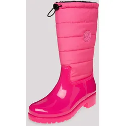 Gummistiefel SOCCX, Damen, Gr. 37, pink, Synthetik, Textil, bestickt, casual, Schuhe, mit Warmfutter